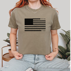 Redacted American Flag Vintage Soft Unisex T-shirt 