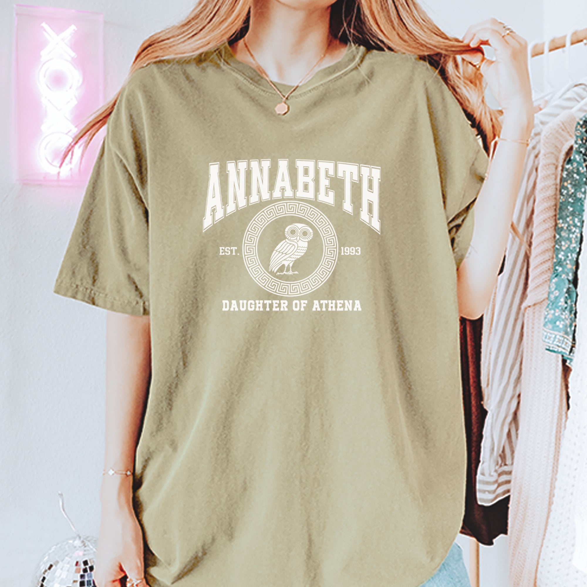 Annabeth Daughter of Athena Owl Wisdom Vintage Soft Unisex T-shirt 