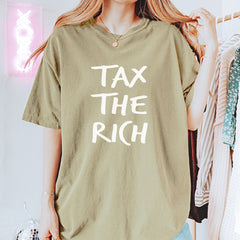 Tax the Rich Protest Wealth Inequality Vintage Soft Unisex T-shirt 