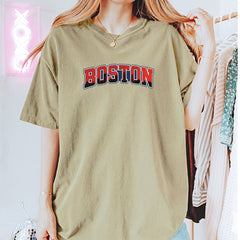 Boston City Pride Skyline Vintage Soft Unisex T-shirt 