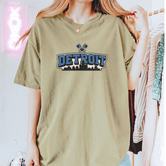 Detroit Motor City Retro Piston Vintage Soft Unisex T-shirt 