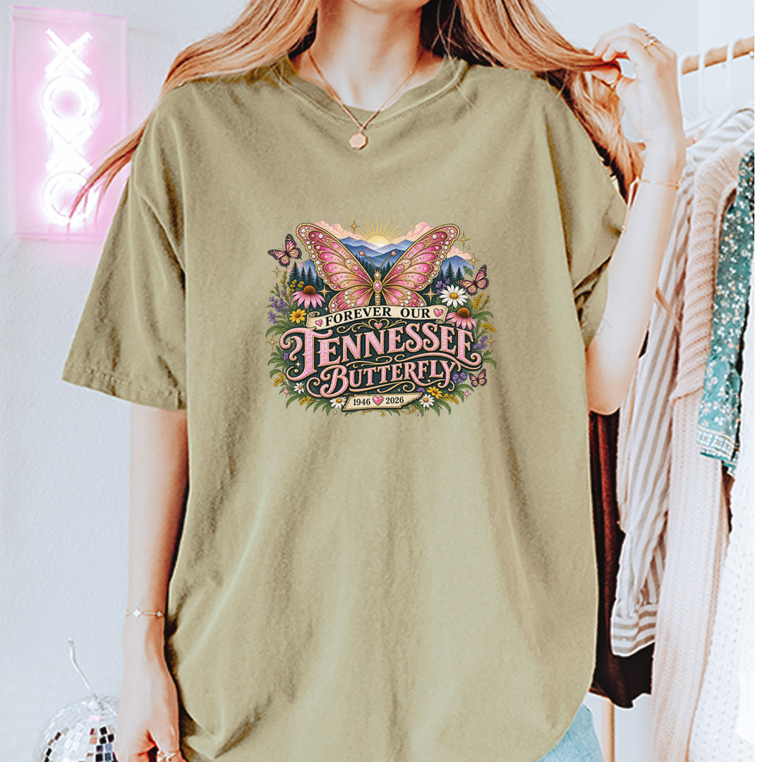 Forever Our Tennessee Butterfly Dolly Vintage Soft Unisex T-shirt 