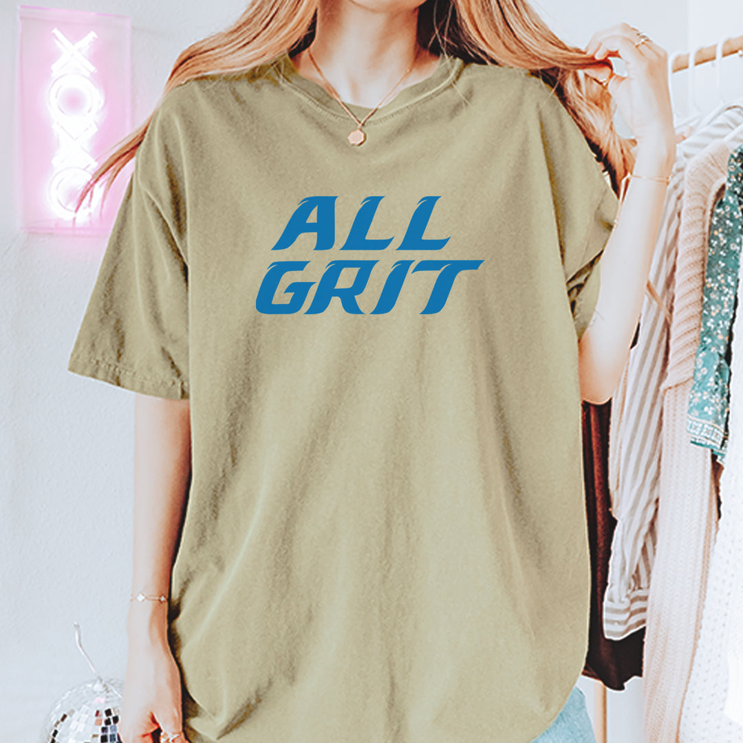 All Grit Detroit Football Vintage Soft Unisex T-shirt 