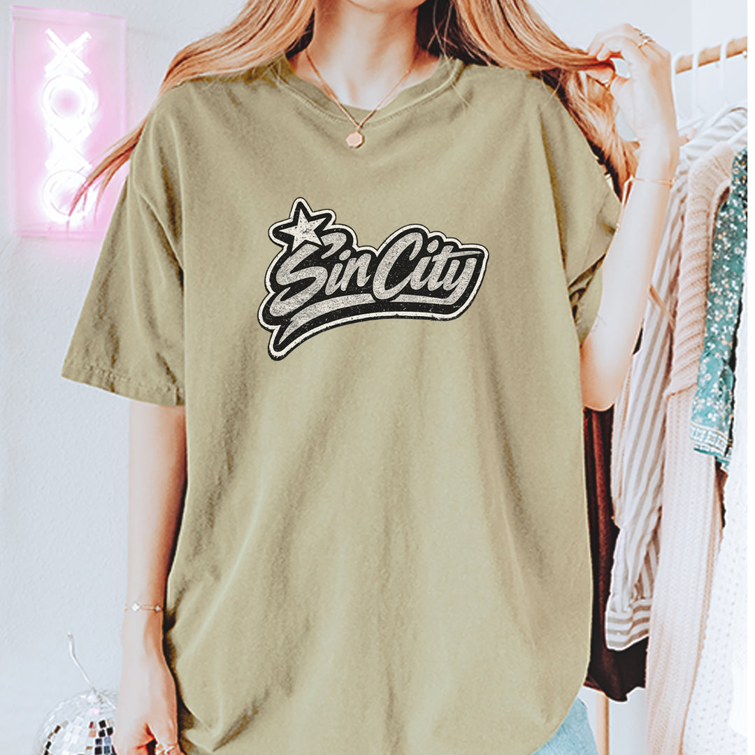 Sin City Vegas Retro Vintage Vintage Soft Unisex T-shirt 
