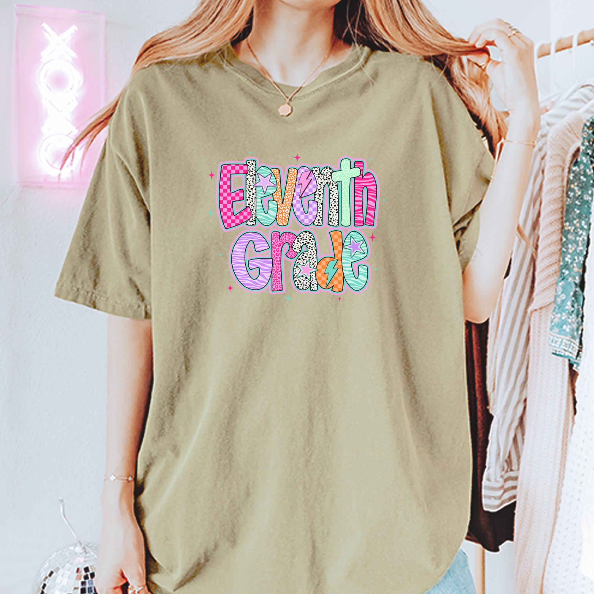 Eleventh Grade Extra Colorful Back to School Vintage Soft Unisex T-shirt 