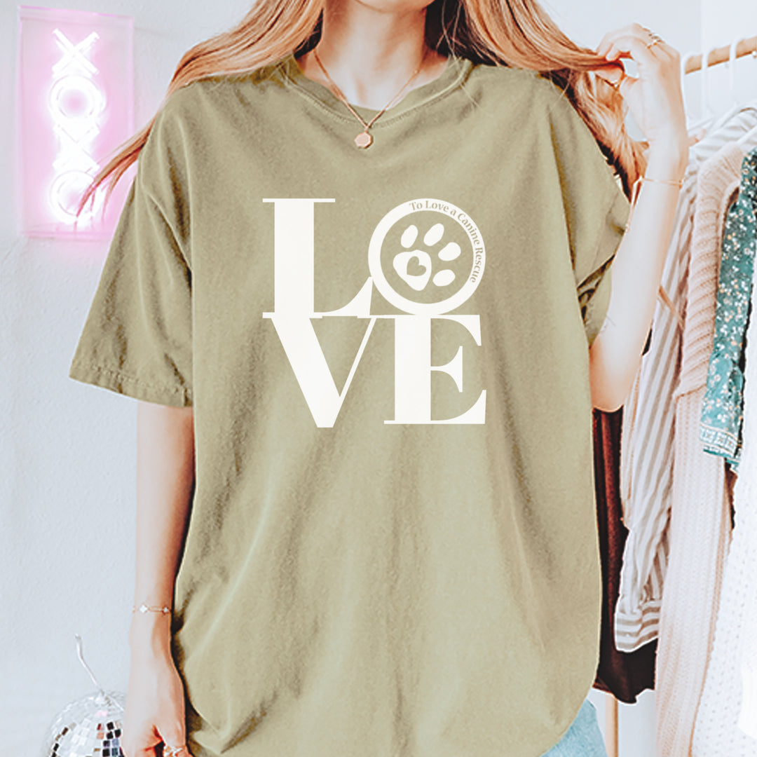 TLC LOVE Dog Rescue Vintage Soft Unisex T-shirt 