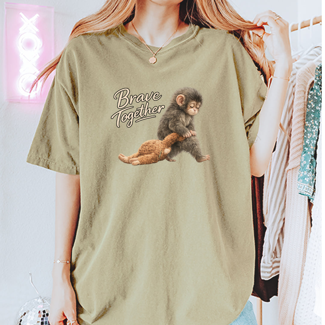 Punch Brave Together Stuffed Animal Vintage Soft Unisex T-shirt 