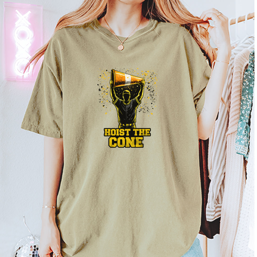 Hoist The Cone Pittsburgh Pride Vintage Soft Unisex T-shirt 