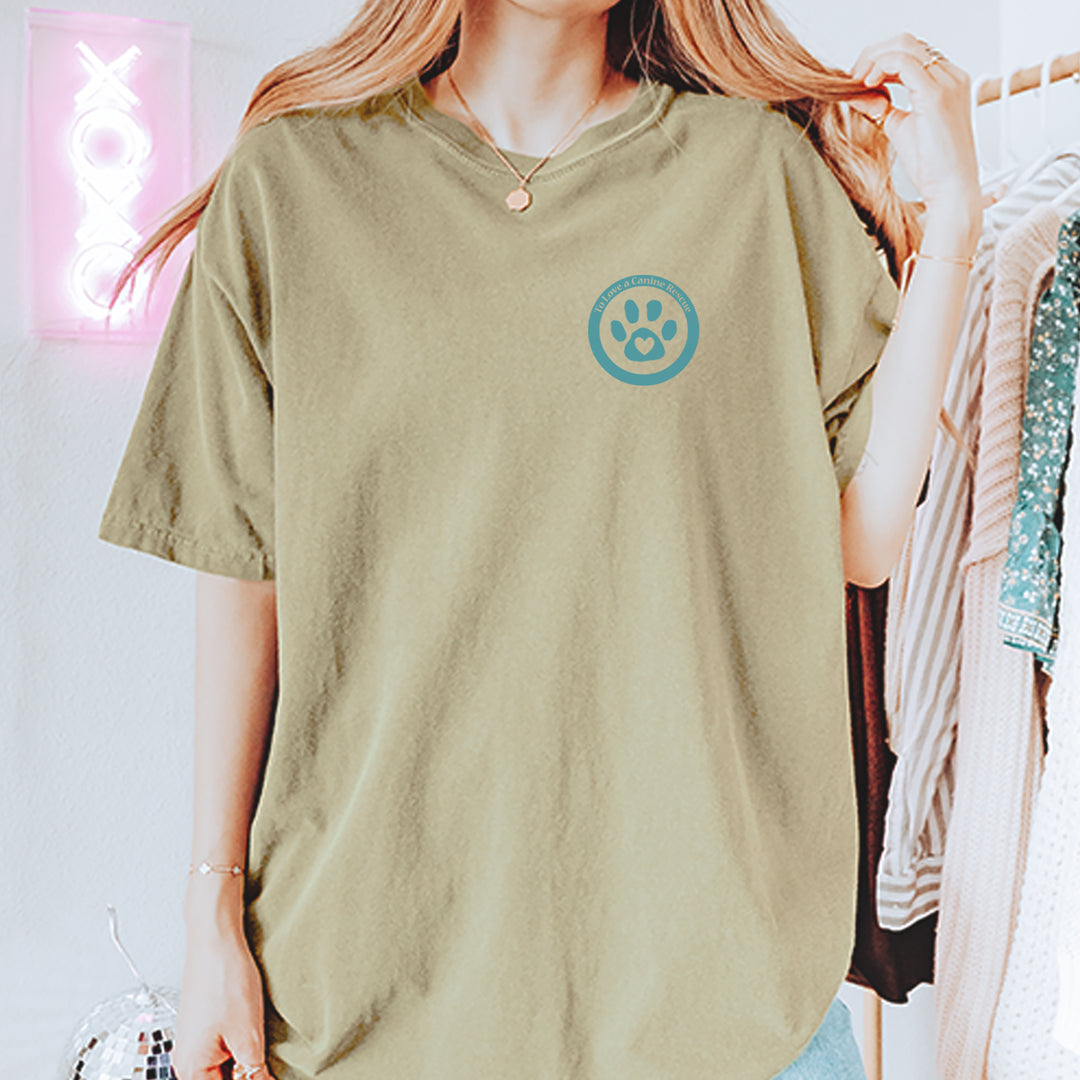 TLC To Love a Canine Dog Rescue Teal Vintage Soft Unisex T-shirt 