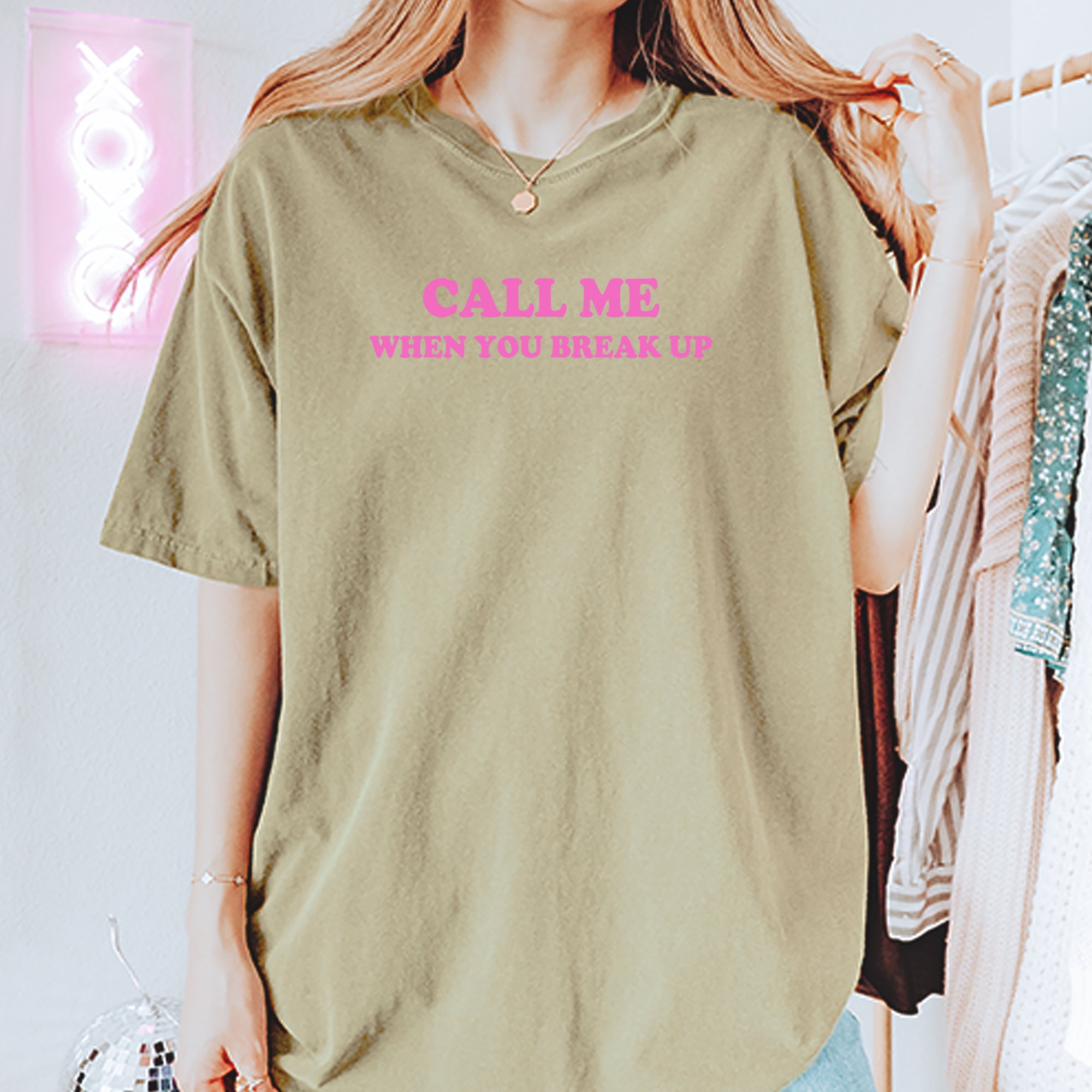 Call ME When You Break Up Vintage Soft Unisex T-shirt 