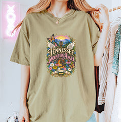 Tennessee Mountain Angel Wings Dolly Vintage Soft Unisex T-shirt 