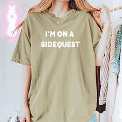 I'm On A Sidequest Festival Rave EDM graphic on Garment-Dyed Heavyweight Unisex T-Shirt alternate view 15