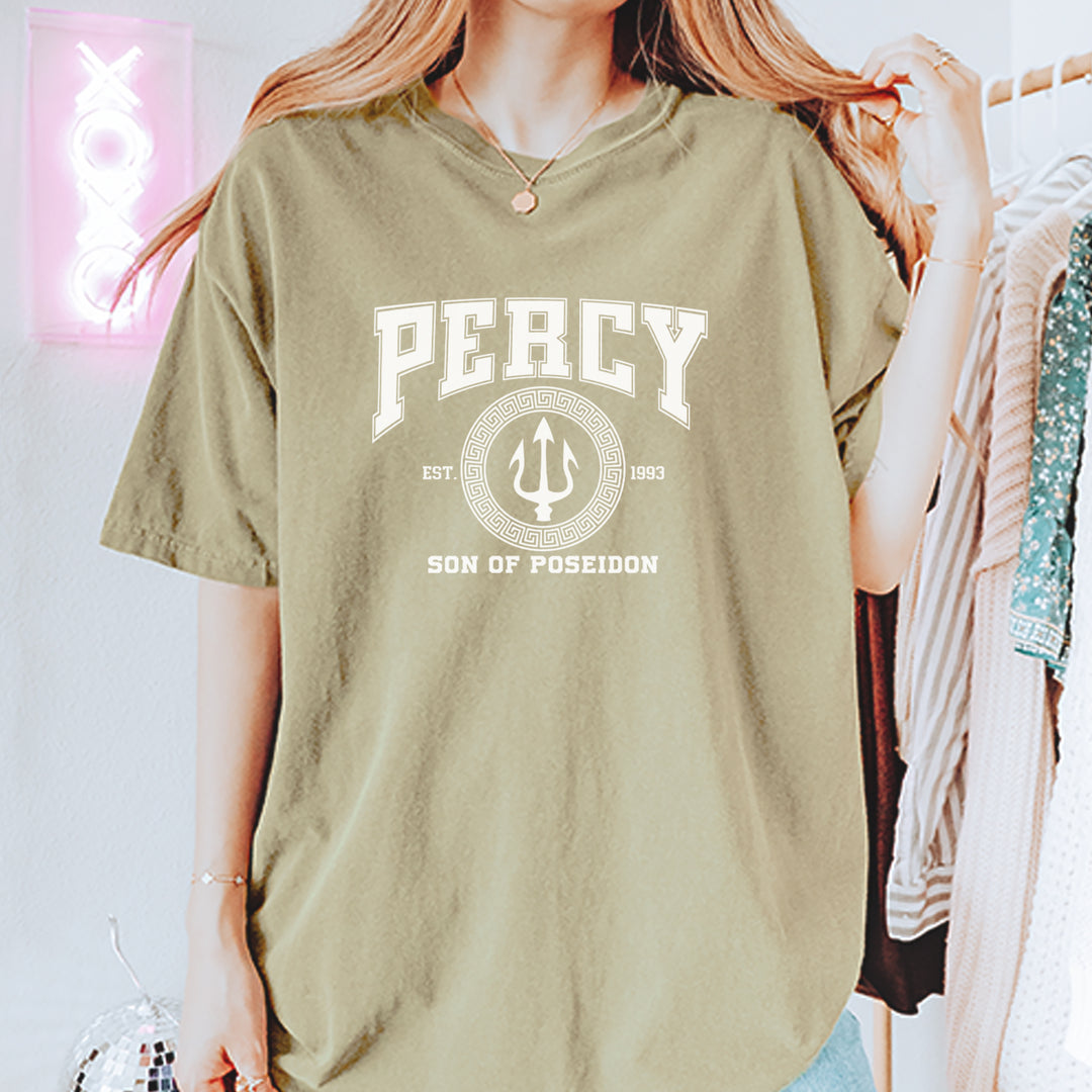 Percy Son Of Poseidon Sea God Vintage Soft Unisex T-shirt 