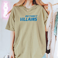 Detroit Villains Grit Football Vintage Soft Unisex T-shirt 