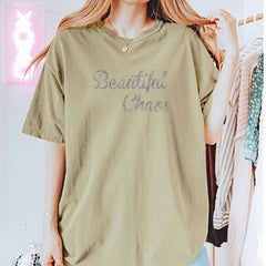 Beautiful Chaos Glitter Music Festival Vintage Soft Unisex T-shirt 
