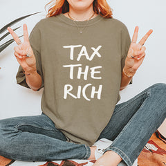 Tax the Rich Protest Wealth Inequality Vintage Soft Unisex T-shirt 