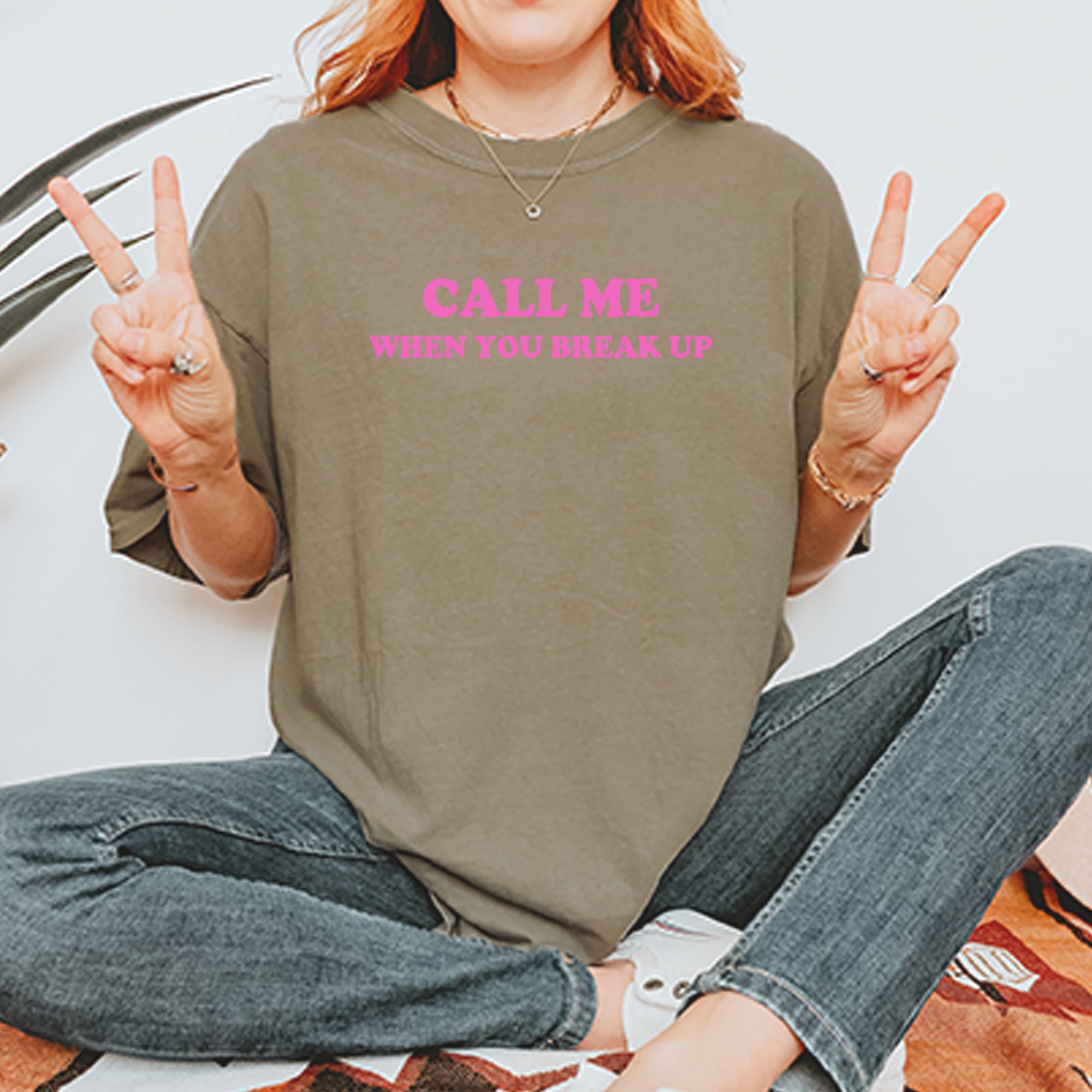 Call ME When You Break Up Vintage Soft Unisex T-shirt 