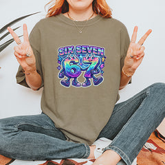 Six Seven 67 Retro Pixel Buddies Vintage Soft Unisex T-shirt 