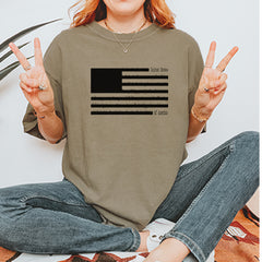 Redacted American Flag Vintage Soft Unisex T-shirt 