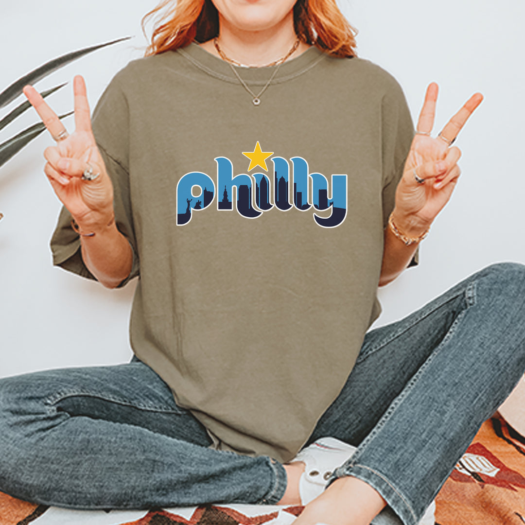 Skyline Philly Philadelphia Vintage Soft Unisex T-shirt 