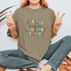 Dancing Through The Lightning Strikes Vintage Soft Unisex T-shirt 