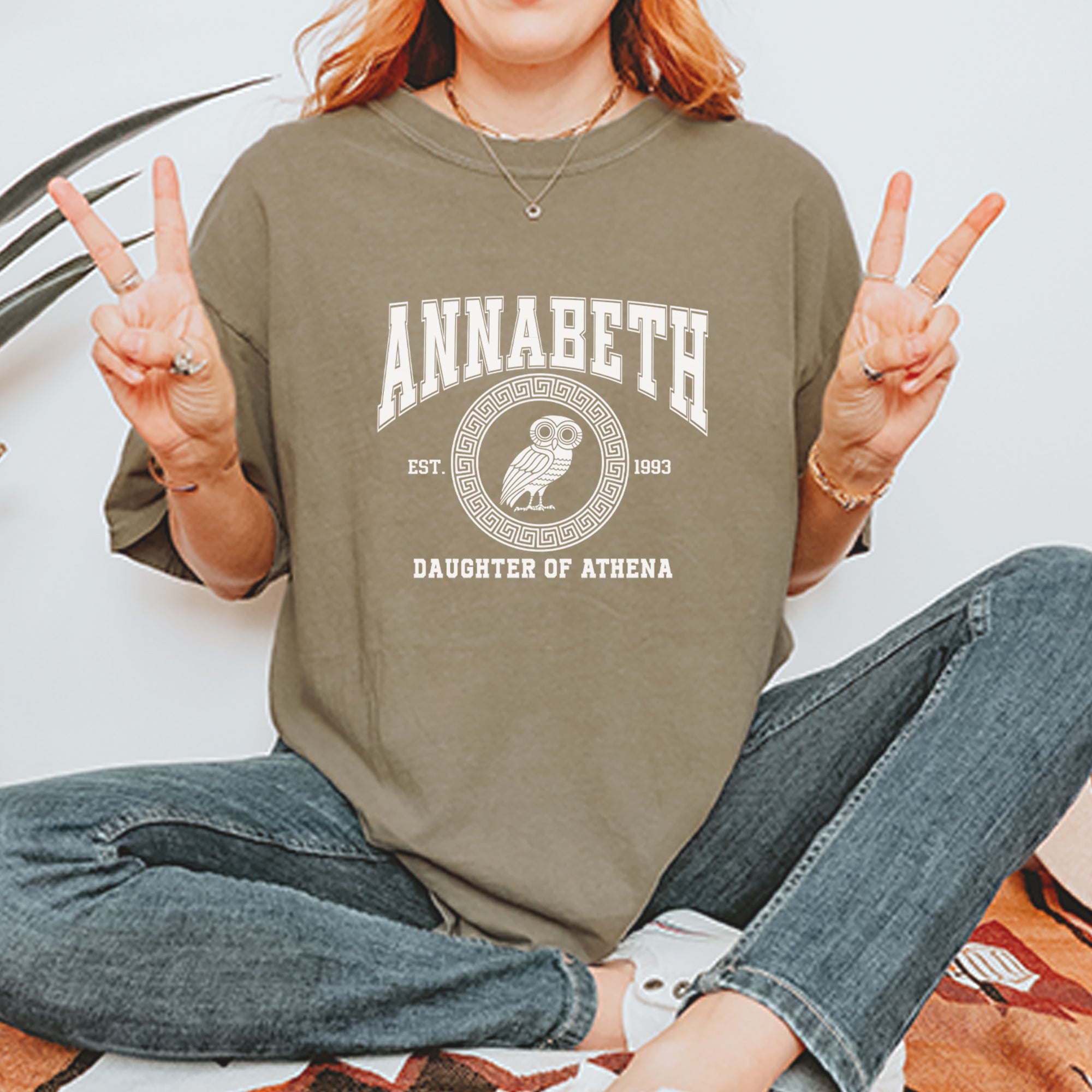 Annabeth Daughter of Athena Owl Wisdom Vintage Soft Unisex T-shirt 