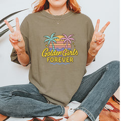 Golden Girls Forever Retro Sunset Vintage Soft Unisex T-shirt 