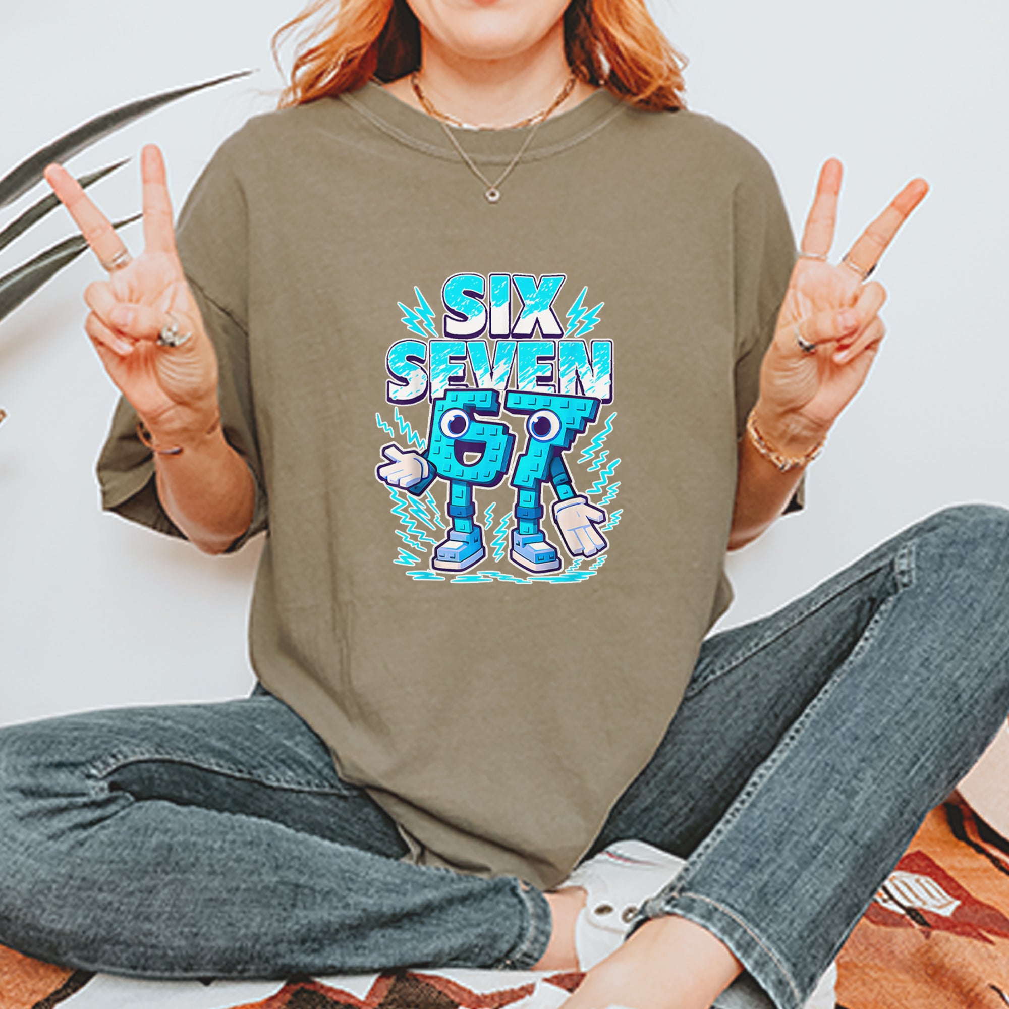 67 Brainrot Meme Slang Vintage Soft Unisex T-shirt 