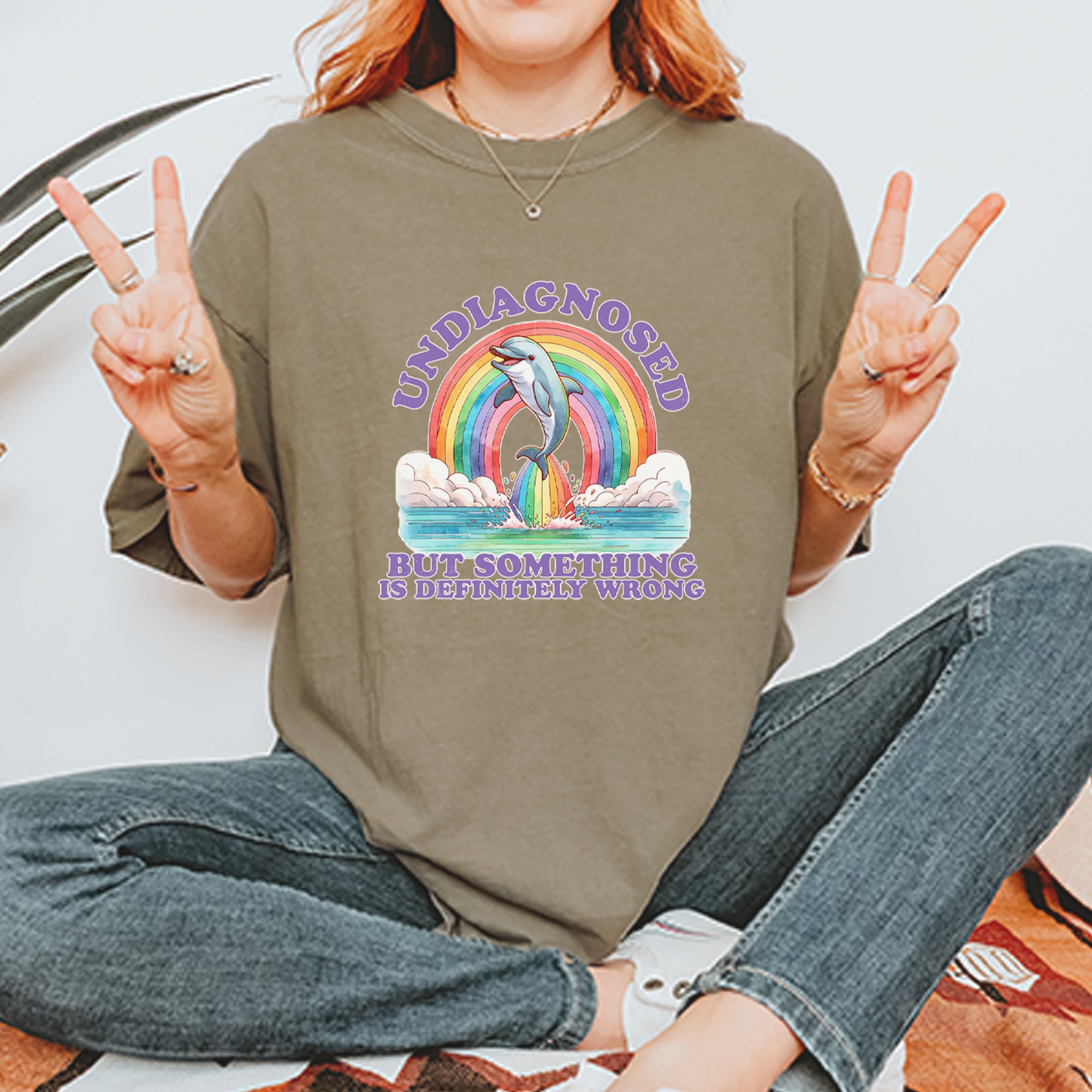Undiagnosed But Something Is Definitely Wrong Vintage Soft Unisex T-shirt 