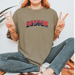 Boston City Pride Skyline Vintage Soft Unisex T-shirt 