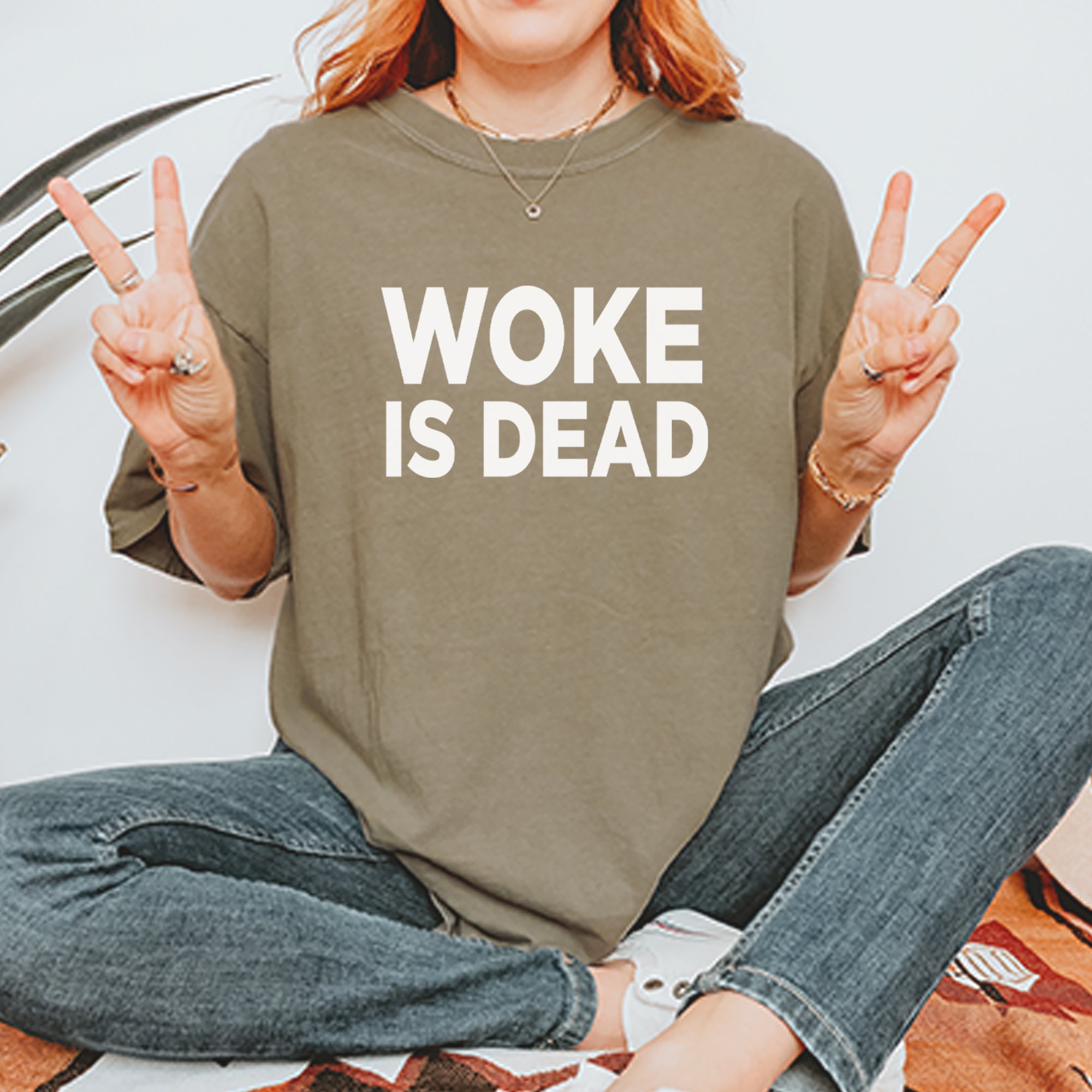 Woke Is Dead Satire Vintage Soft Unisex T-shirt 