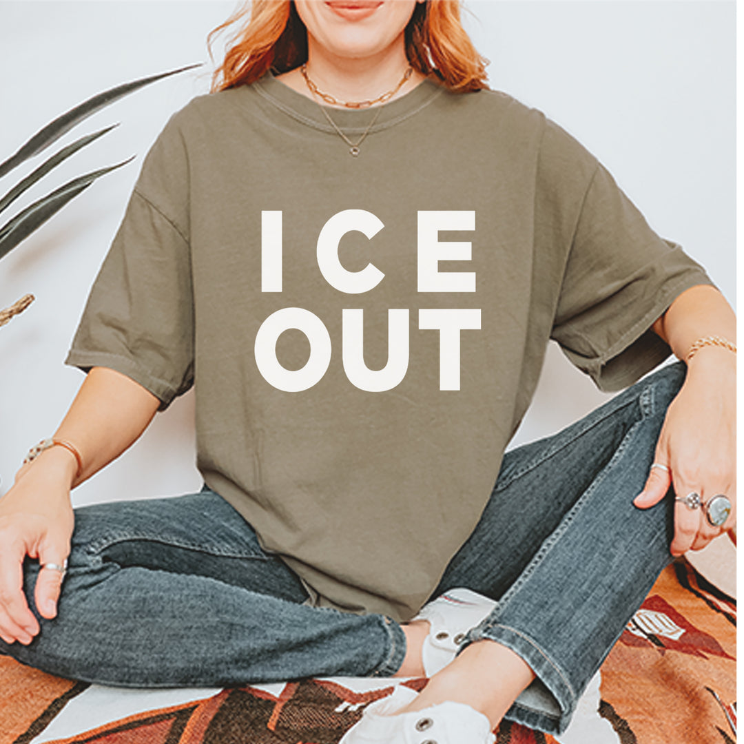 Ice Out Protest Vintage Soft Unisex T-shirt 