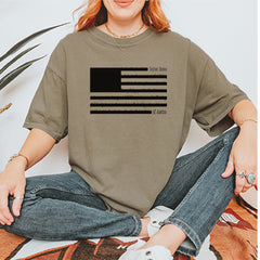 Redacted American Flag Vintage Soft Unisex T-shirt 