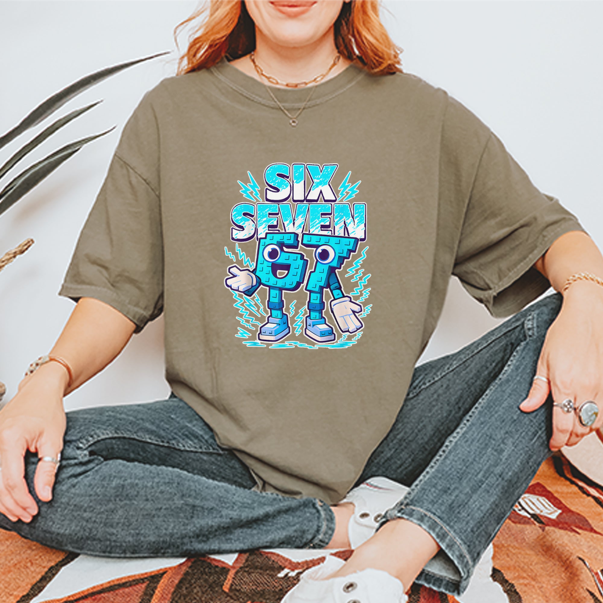 67 Brainrot Meme Slang Vintage Soft Unisex T-shirt 