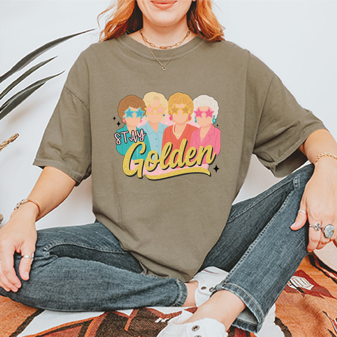 Stay Golden Girls Retro Vintage Soft Unisex T-shirt 