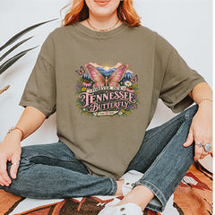 Forever Our Tennessee Butterfly Dolly Vintage Soft Unisex T-shirt 