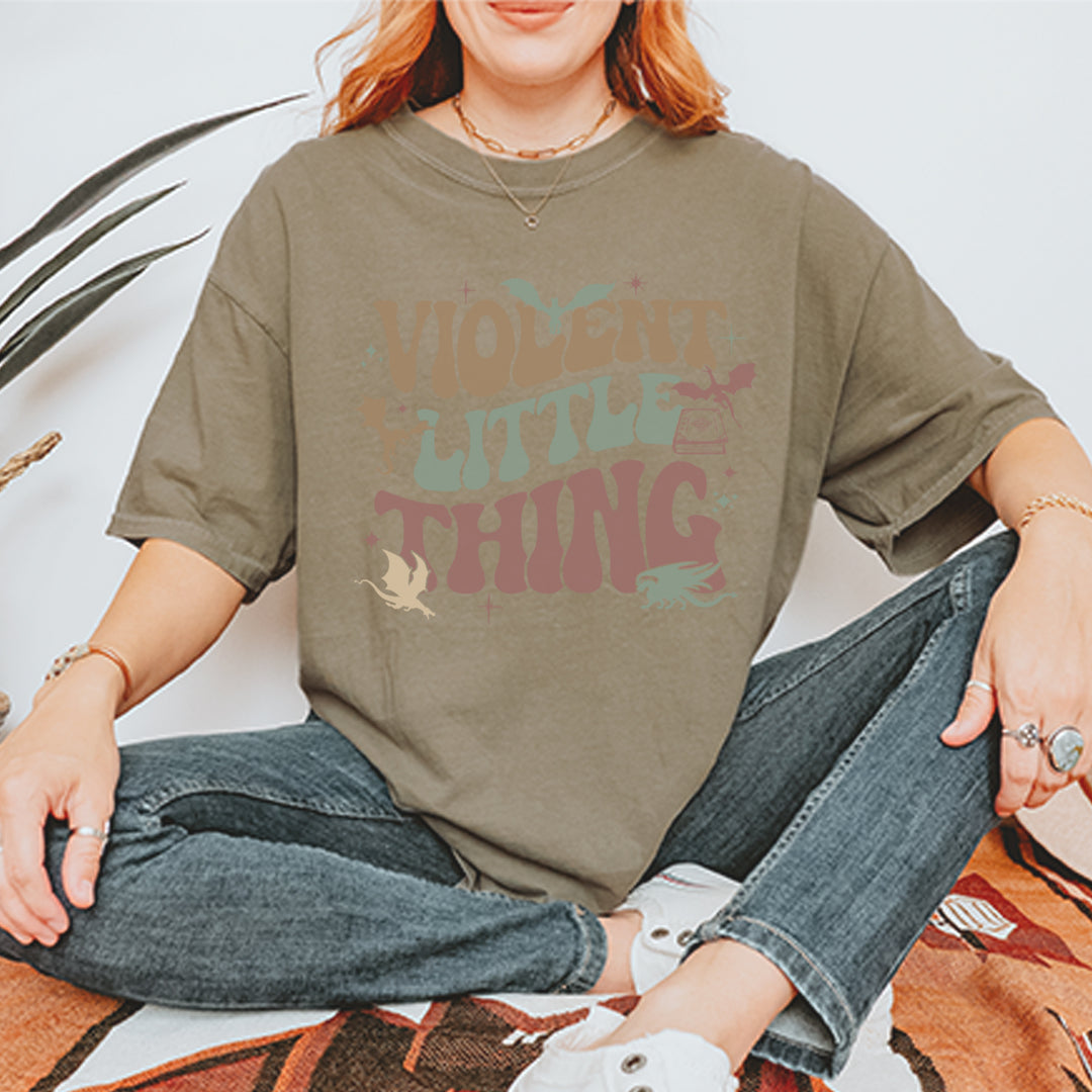 Violent Little Thing Dragon Vintage Soft Unisex T-shirt 