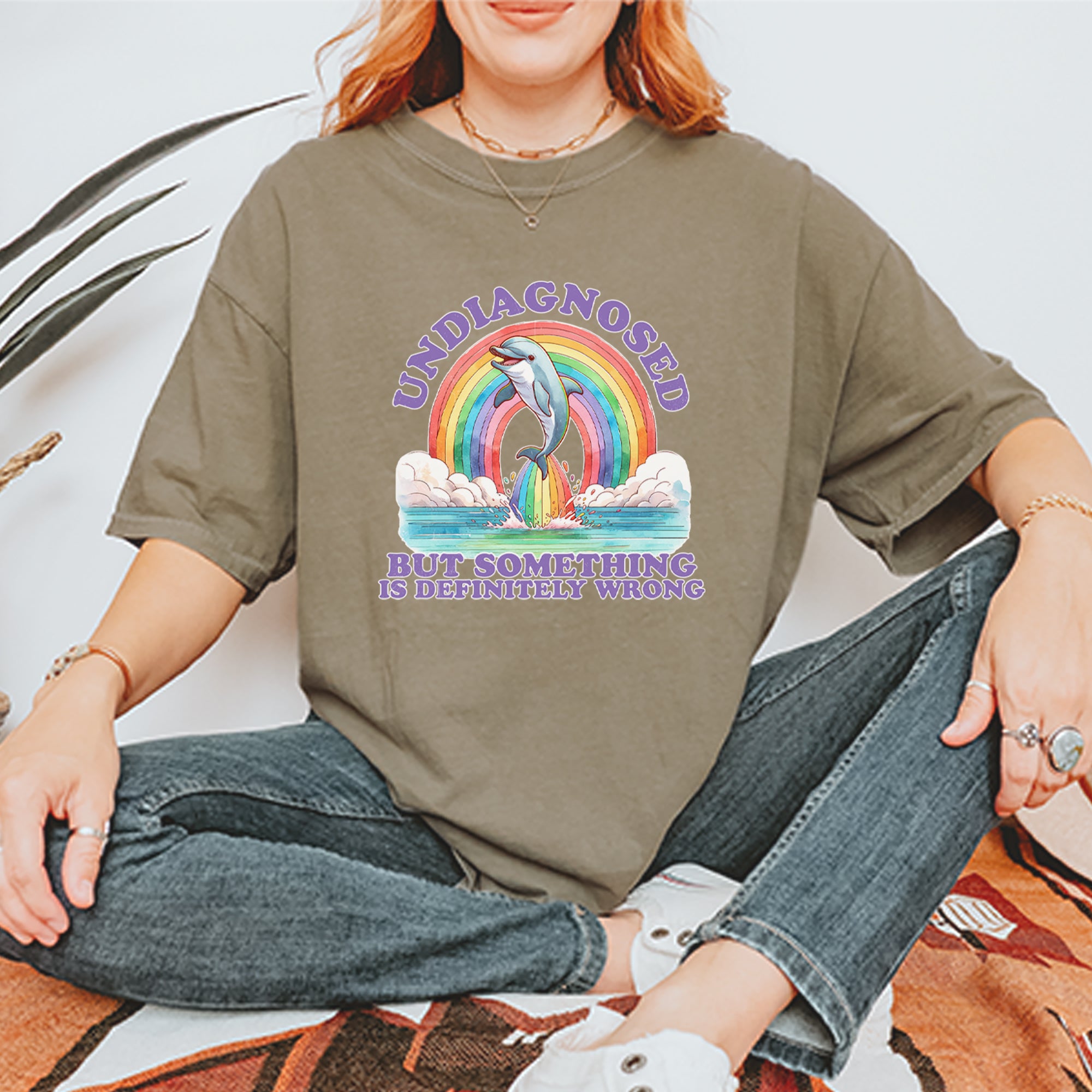Undiagnosed But Something Is Definitely Wrong Vintage Soft Unisex T-shirt 