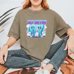 67 Six Seven Meme Kawaii Cloud Vintage Soft Unisex T-shirt 