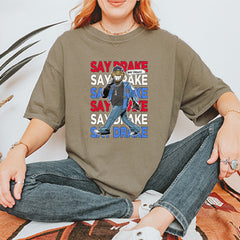 Say Drake Smiling Meme Mustard Vintage Soft Unisex T-shirt 
