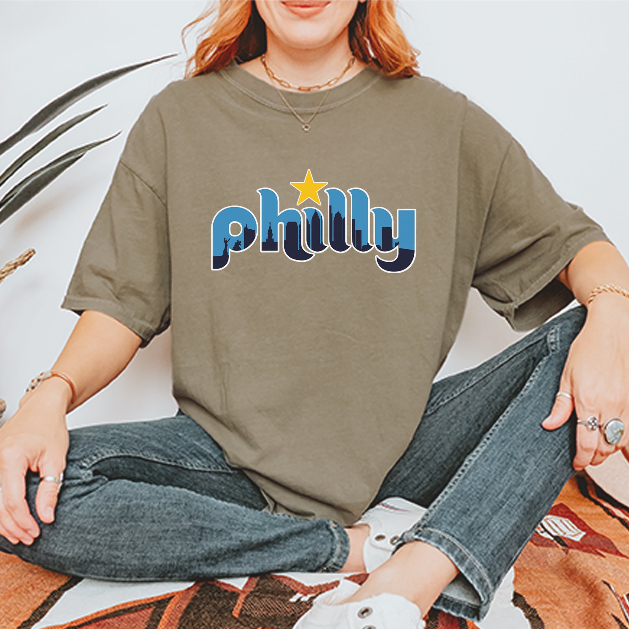 Skyline Philly Philadelphia Vintage Soft Unisex T-shirt 