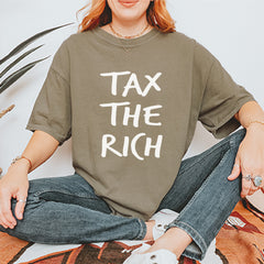 Tax the Rich Protest Wealth Inequality Vintage Soft Unisex T-shirt 
