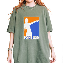 Point God Cunningham Basketball Pointing Meme  Vintage Soft Unisex T-shirt Moss