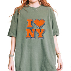 New York City Pride Heart Vintage Soft Unisex T-shirt Moss