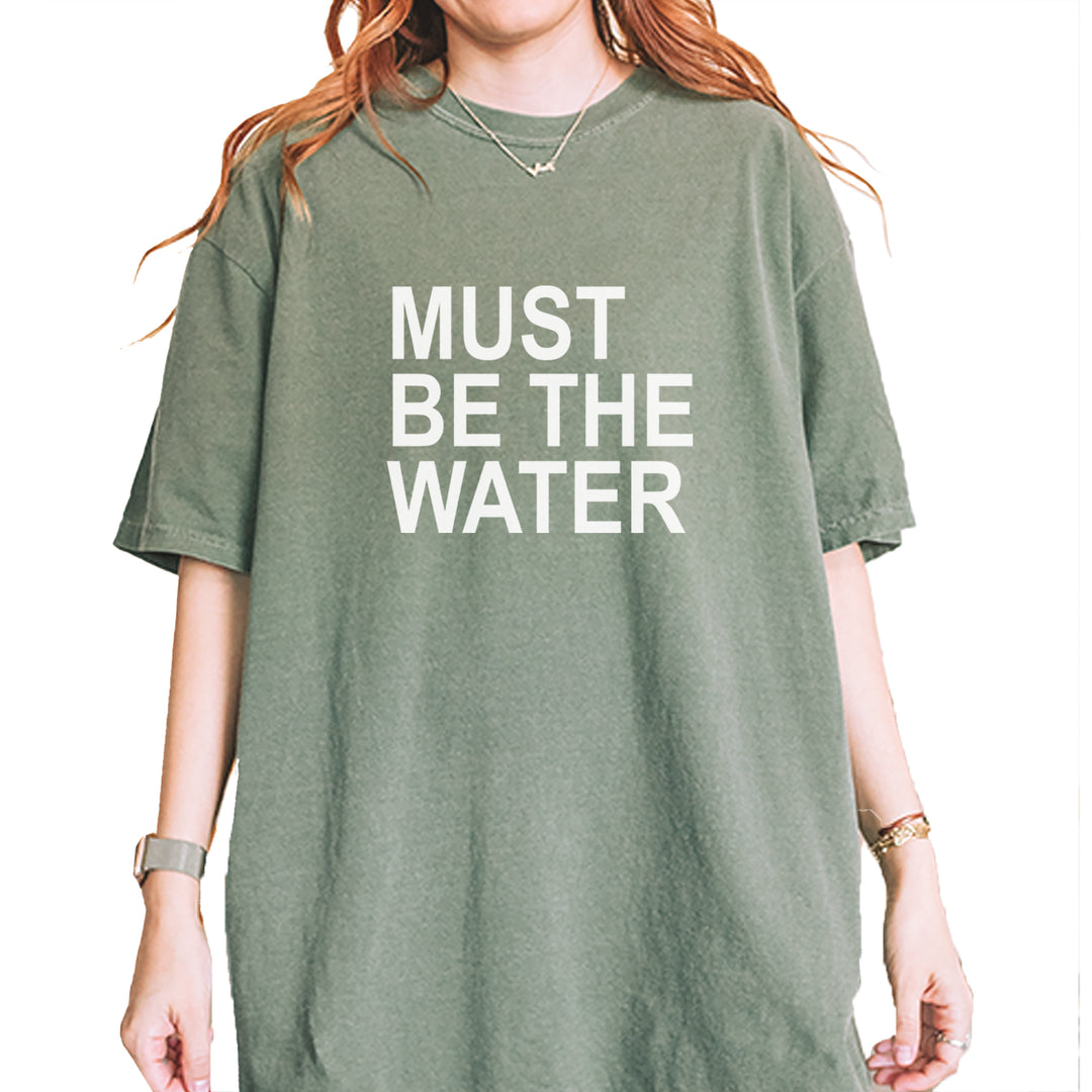 Must Be The Water Funny Racing Meme Vintage Soft Unisex T-shirt Moss