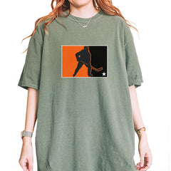 Hockey Enforcer Retro Vintage Vintage Soft Unisex T-shirt Moss