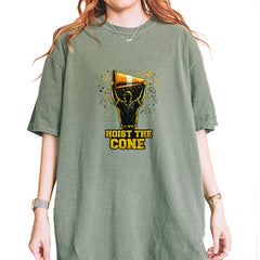 Hoist The Cone Pittsburgh Pride Vintage Soft Unisex T-shirt Moss