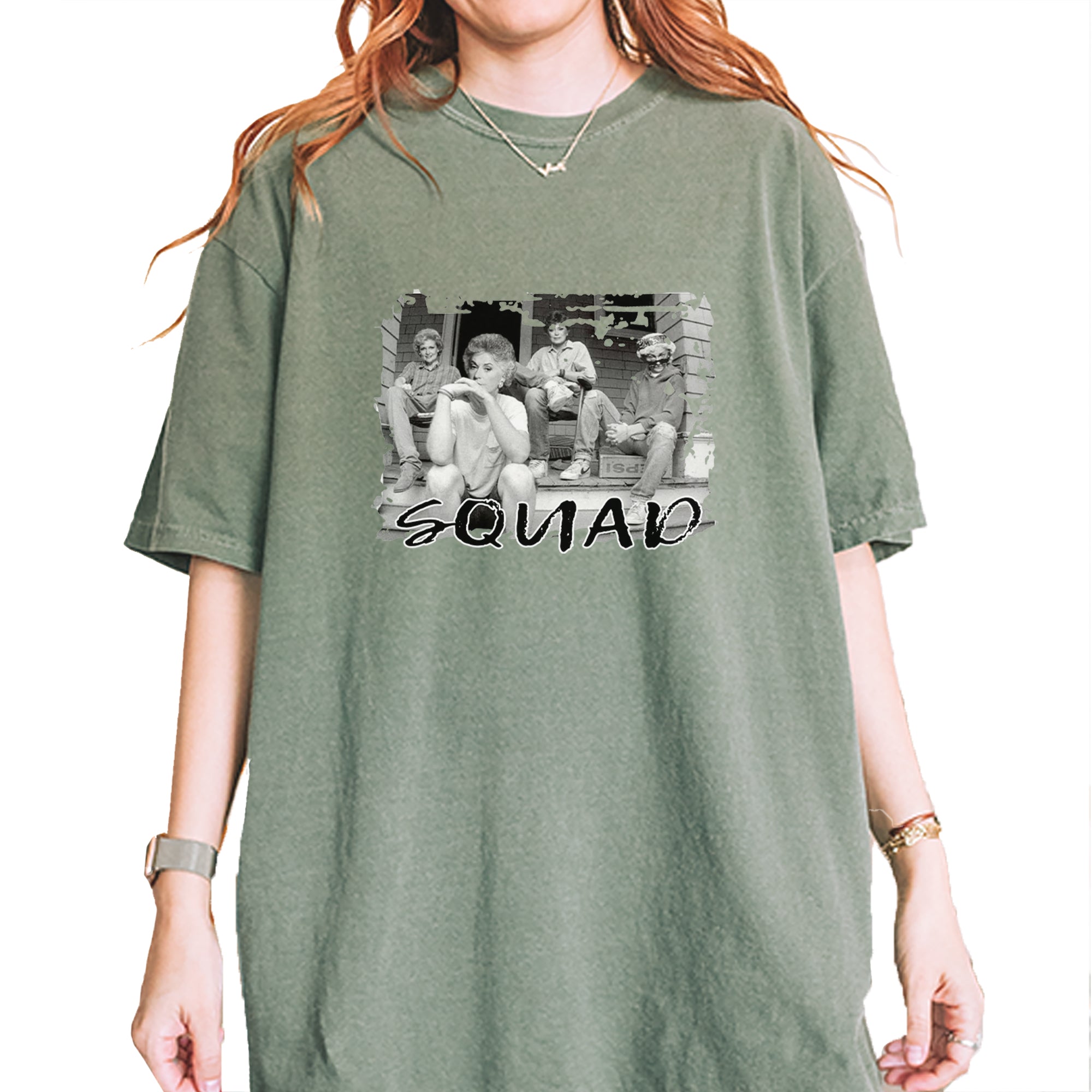 Squad Golden Girls Vintage Soft Unisex T-shirt Moss