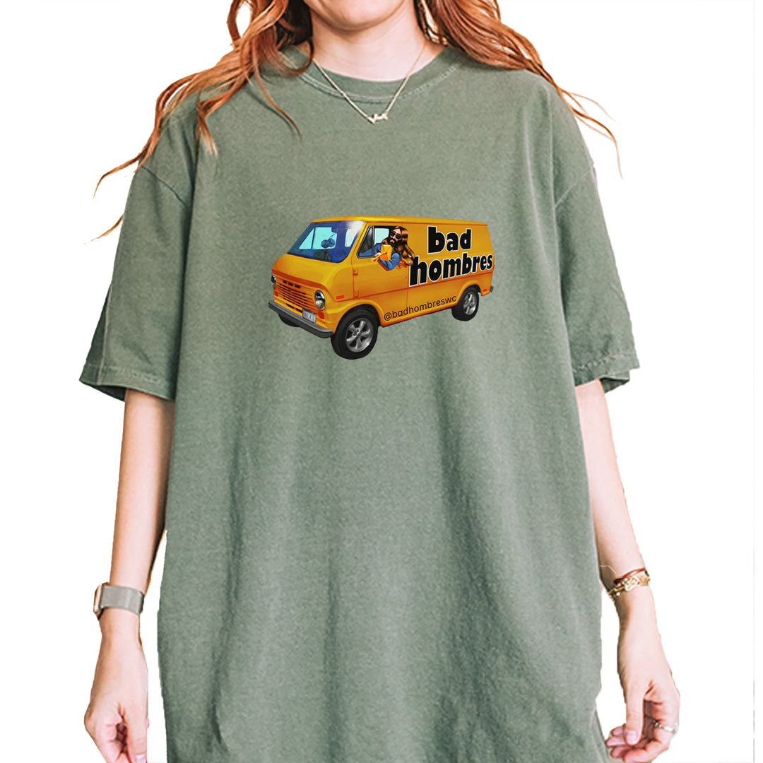Bad Hombres Van West Chester Band Vintage Soft Unisex T-shirt Moss