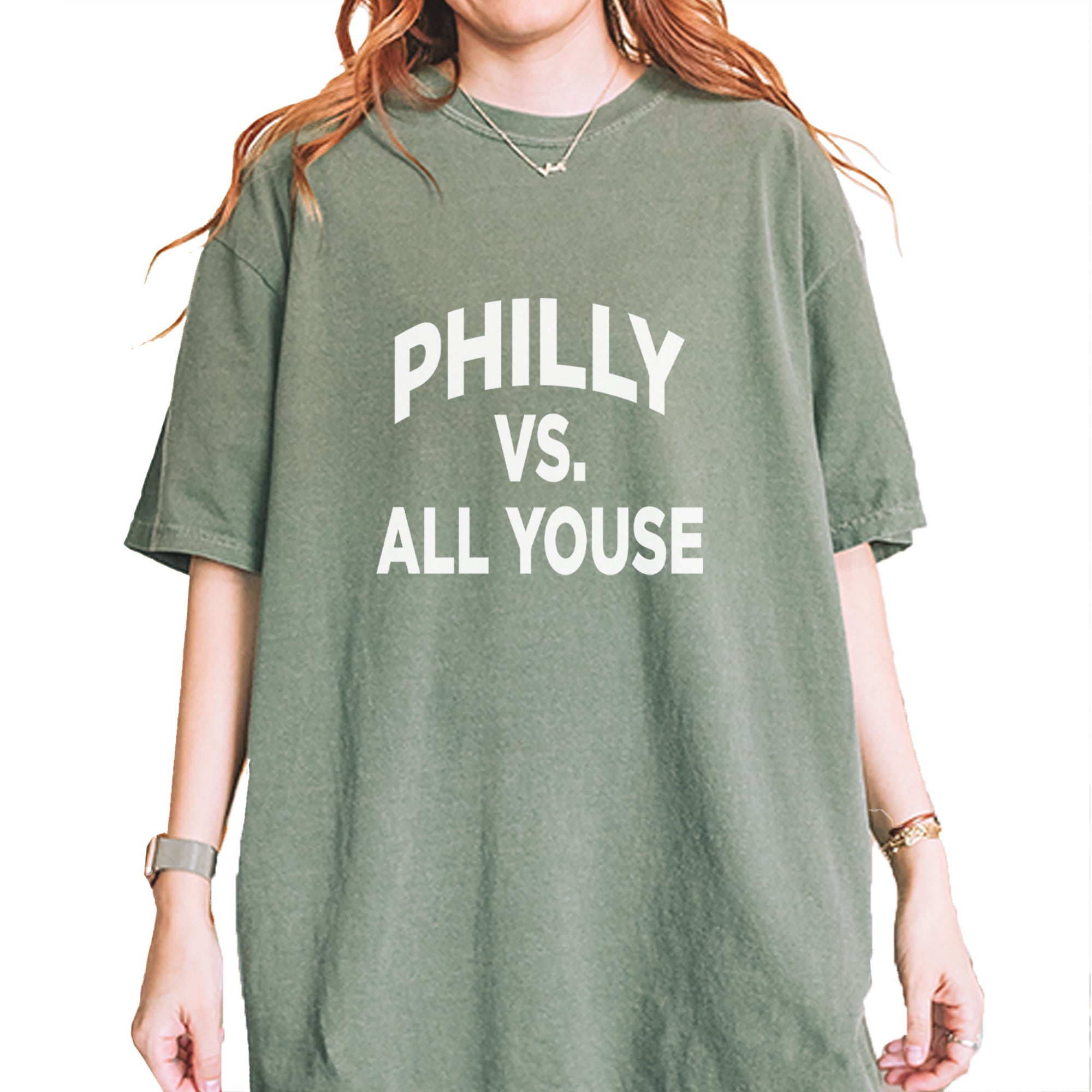 Philly Vs. All Youse Philly Thing Vintage Soft Unisex T-shirt Moss